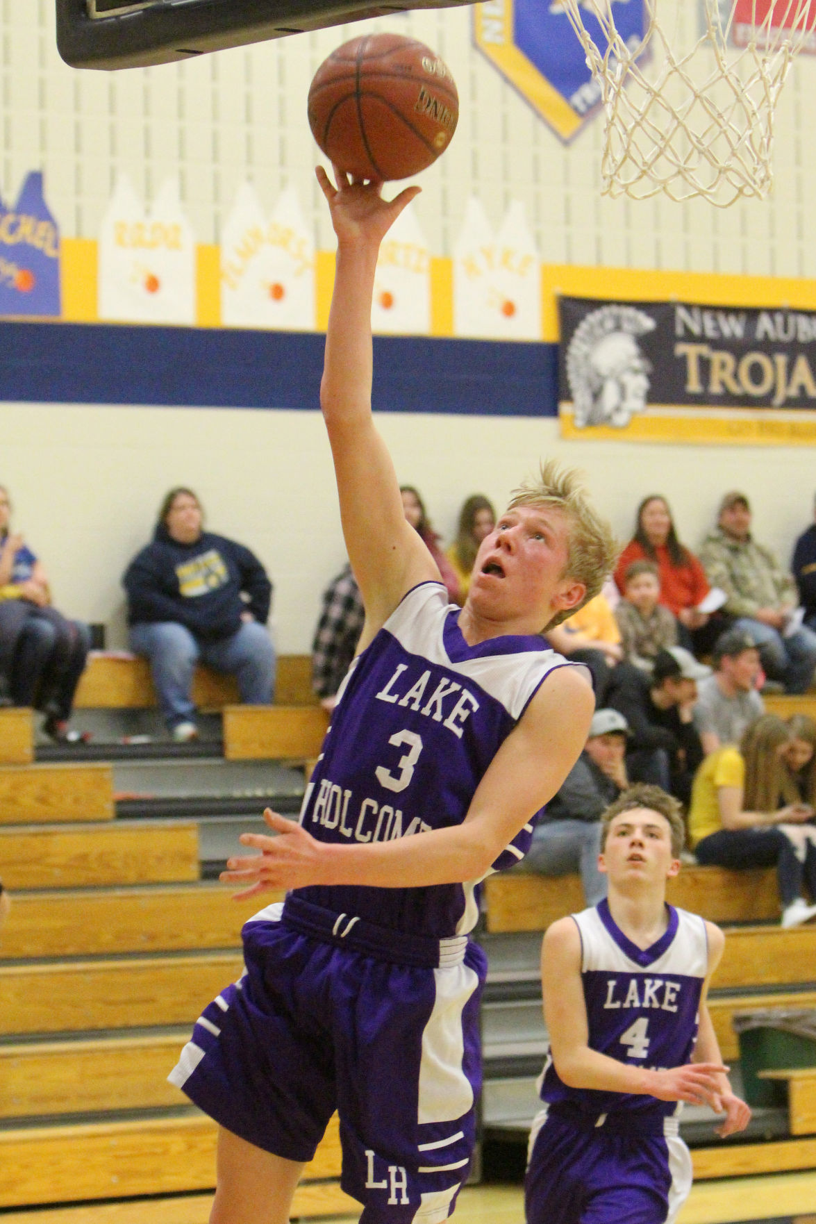 Lake Holcombe at New Auburn boys basketball 2-14-19